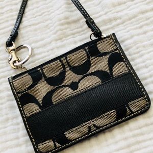 Authentic coach card holder and change purse.